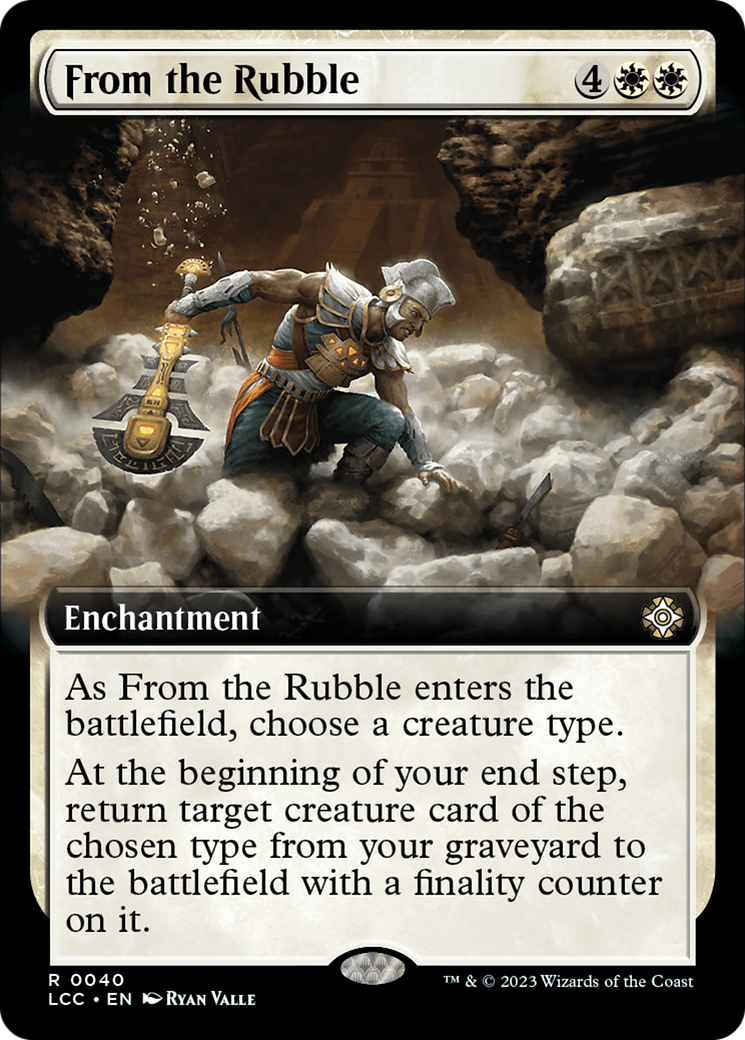 From the Rubble (Extended Art) [The Lost Caverns of Ixalan Commander] | Grognard Games