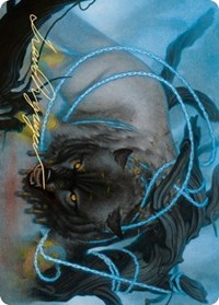 Bind the Monster Art Card (Gold-Stamped Signature) [Kaldheim: Art Series] | Grognard Games