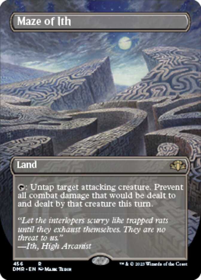 Maze of Ith (Borderless Alternate Art) [Dominaria Remastered] | Grognard Games