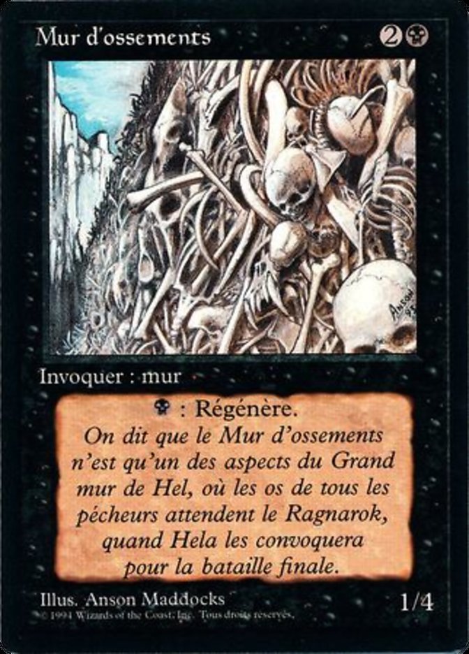 Wall of Bone [Foreign Black Border] | Grognard Games