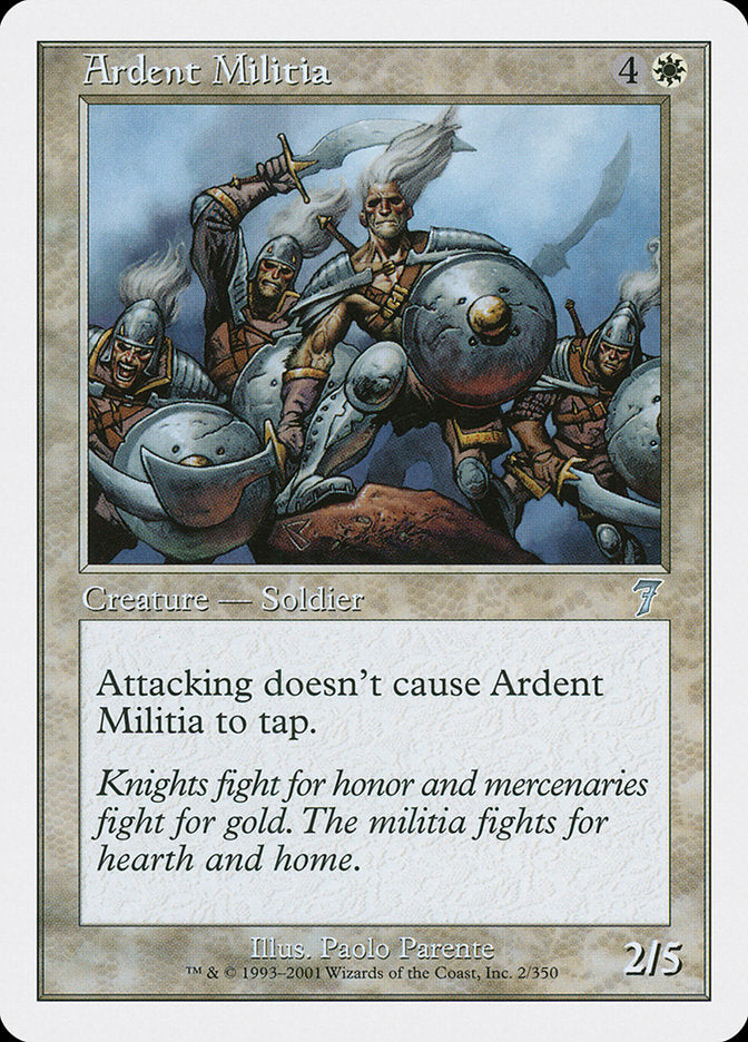 Ardent Militia [Seventh Edition] | Grognard Games