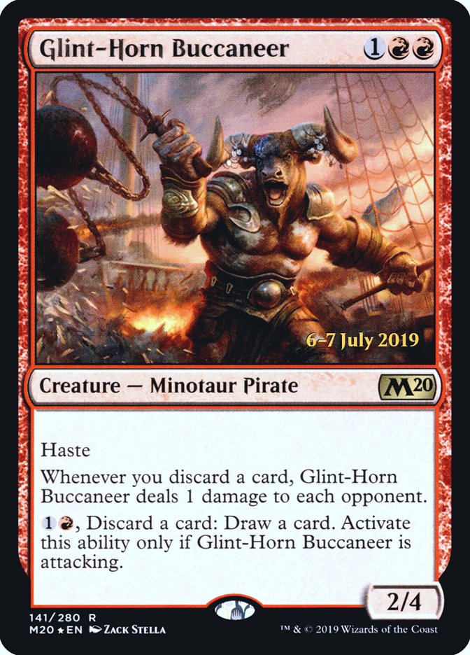 Glint-Horn Buccaneer  [Core Set 2020 Prerelease Promos] | Grognard Games