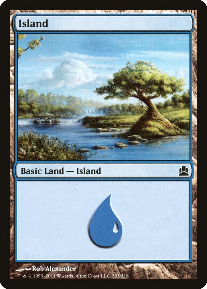 Island (303) [Commander 2011] | Grognard Games