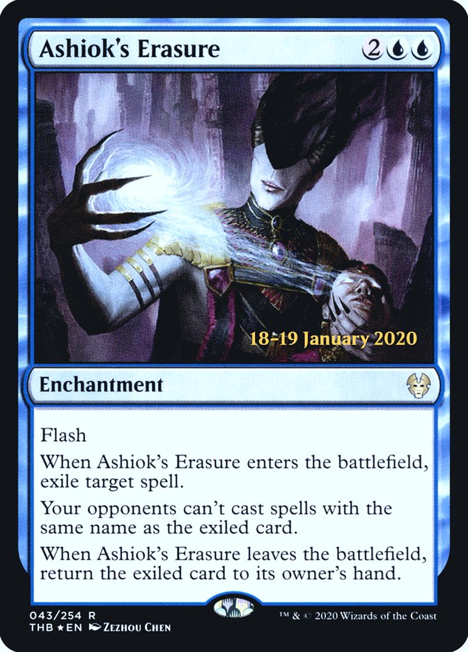 Ashiok's Erasure [Theros Beyond Death Prerelease Promos] | Grognard Games