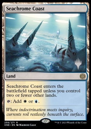 Seachrome Coast (Promo Pack) [Phyrexia: All Will Be One Promos] | Grognard Games