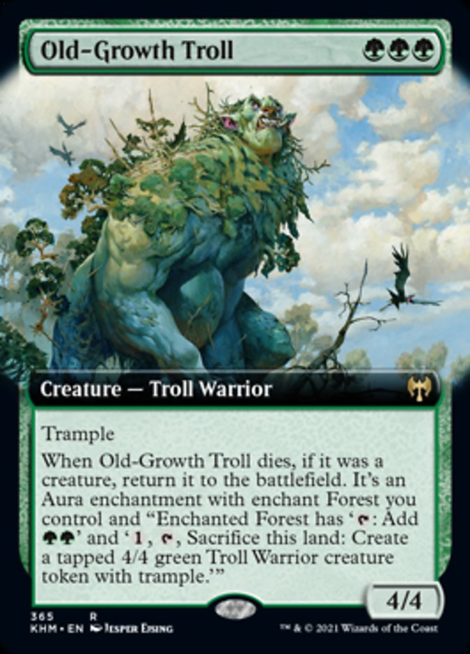 Old-Growth Troll (Extended Art) [Kaldheim] | Grognard Games