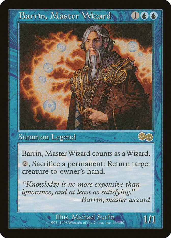 Barrin, Master Wizard [Urza's Saga] | Grognard Games