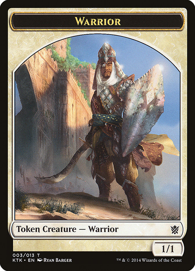 Warrior (003/013) [Khans of Tarkir Tokens] | Grognard Games