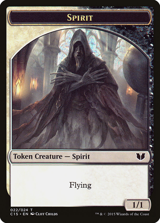 Spirit (022) // Angel Double-Sided Token [Commander 2015 Tokens] | Grognard Games
