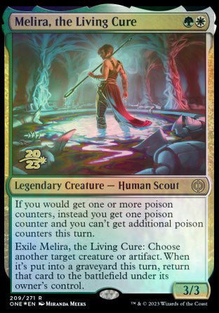 Melira, the Living Cure [Phyrexia: All Will Be One Prerelease Promos] | Grognard Games