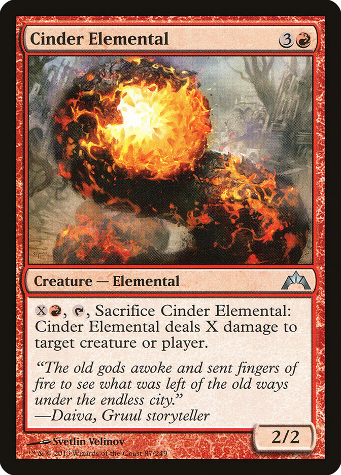 Cinder Elemental [Gatecrash] | Grognard Games