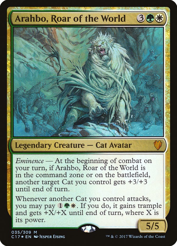 Arahbo, Roar of the World [Commander 2017] | Grognard Games
