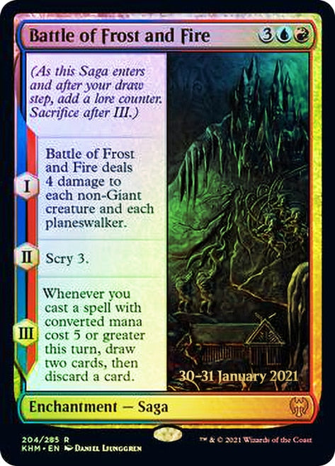 Battle of Frost and Fire [Kaldheim Prerelease Promos] | Grognard Games