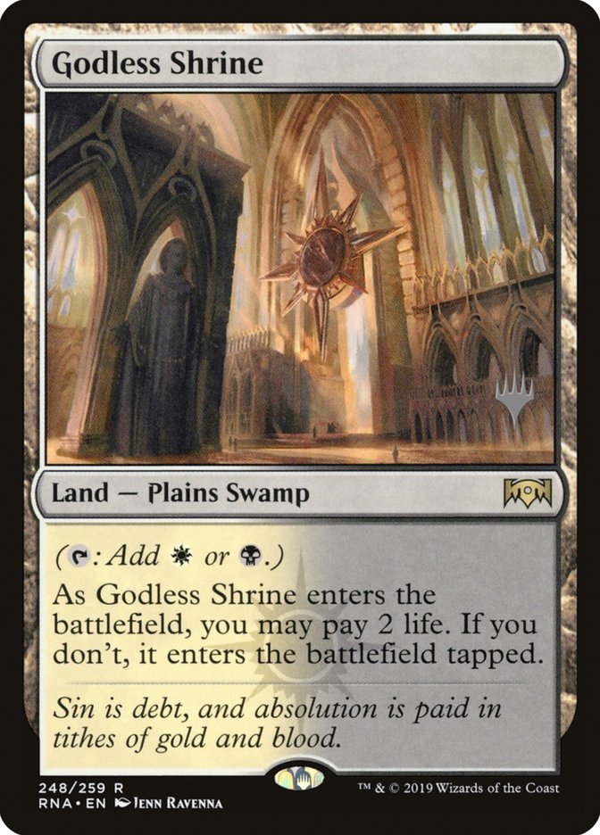 Godless Shrine (Promo Pack) [Ravnica Allegiance Promos] | Grognard Games