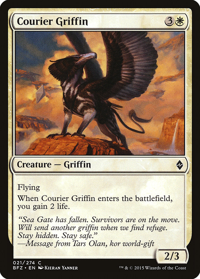 Courier Griffin [Battle for Zendikar] | Grognard Games
