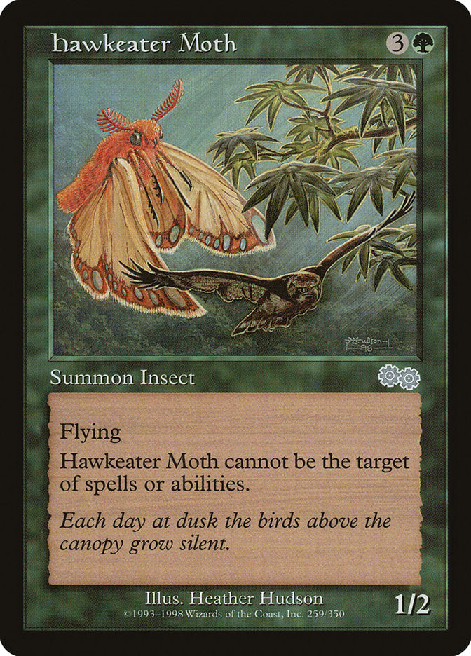 Hawkeater Moth [Urza's Saga] | Grognard Games