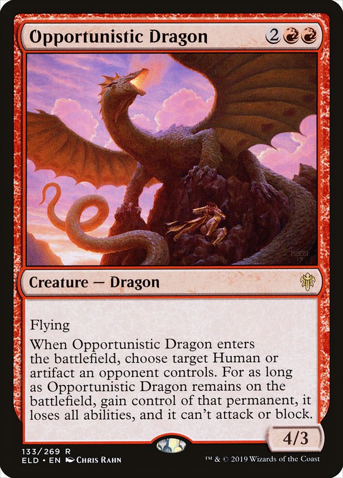 Opportunistic Dragon [Throne of Eldraine] | Grognard Games