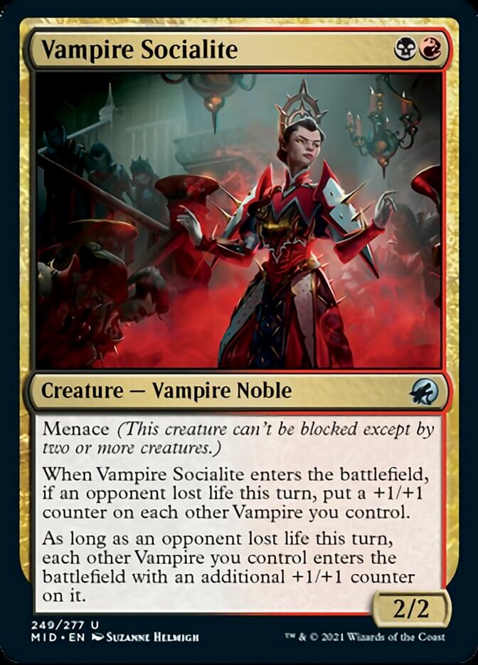 Vampire Socialite [Innistrad: Midnight Hunt] | Grognard Games