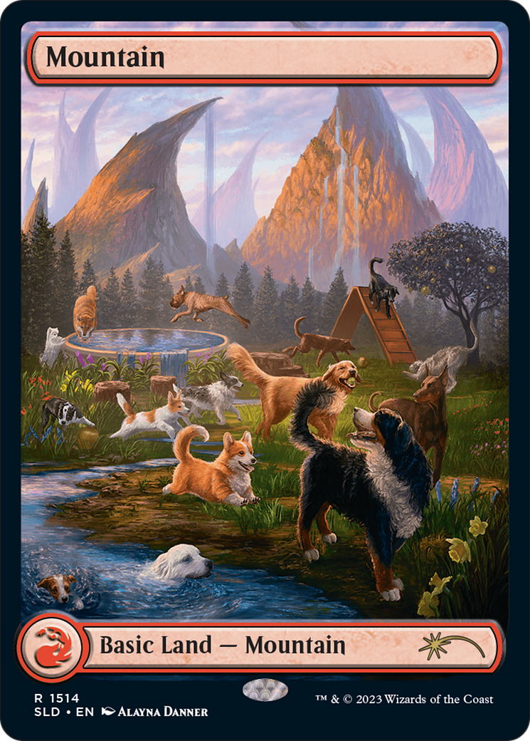 Mountain (1514) [Secret Lair Commander Deck: Raining Cats and Dogs] | Grognard Games