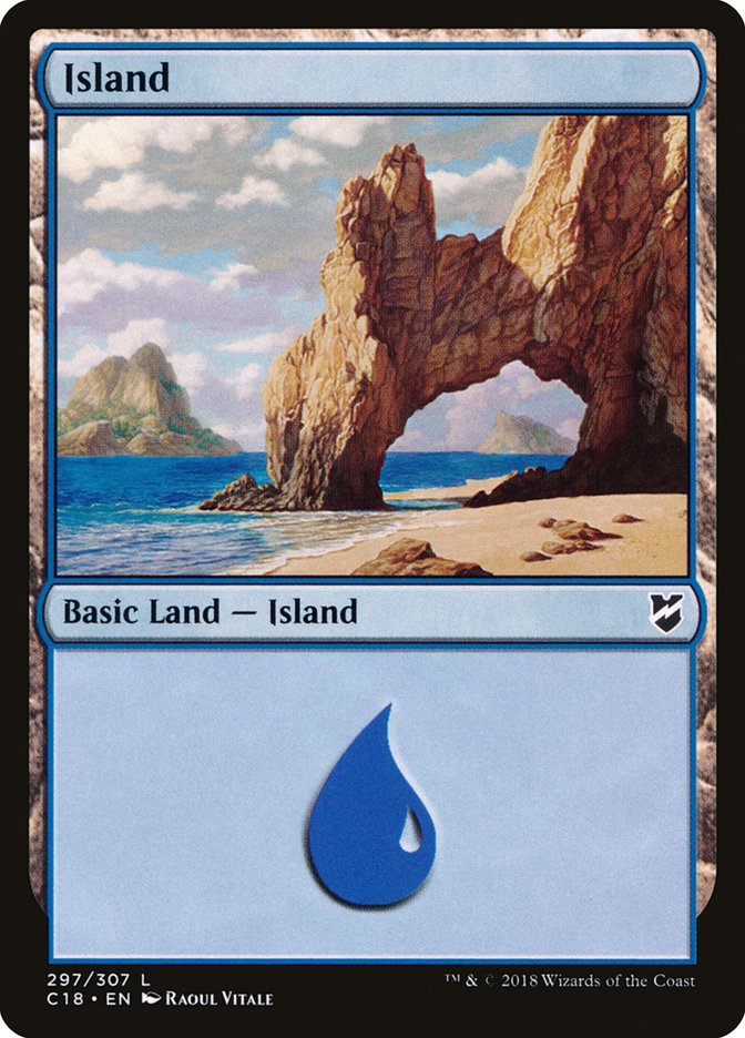 Island (297) [Commander 2018] | Grognard Games