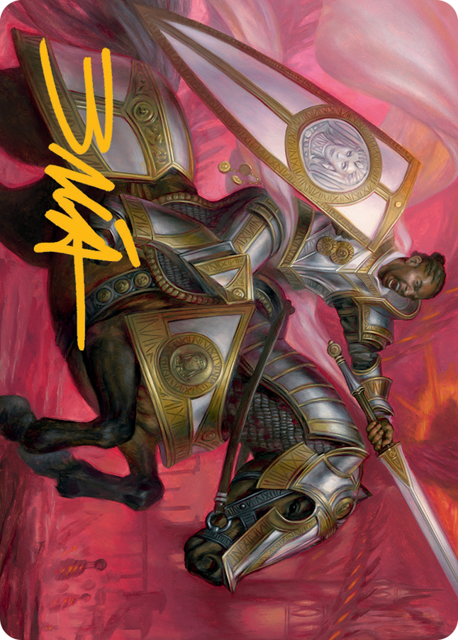 Sigiled Sentinel Art Card (Gold-Stamped Signature) [March of the Machine Art Series] | Grognard Games