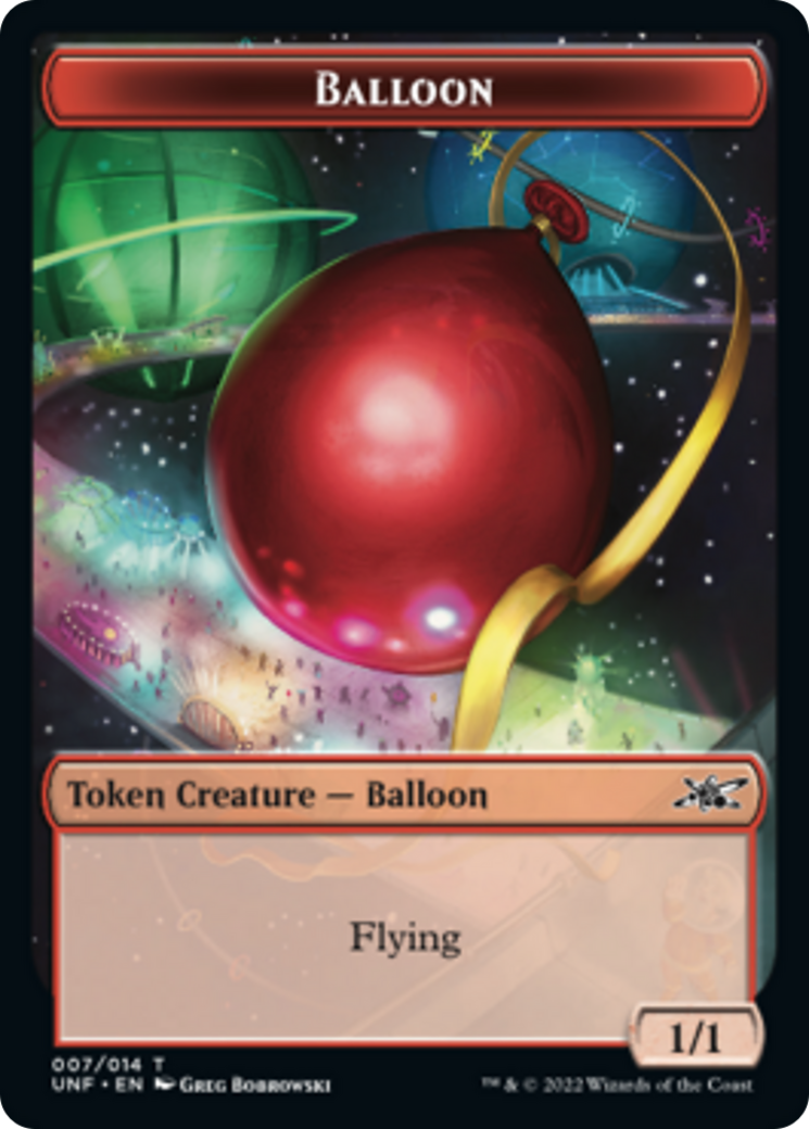 Clown Robot (003) // Balloon Double-sided Token [Unfinity Tokens] | Grognard Games