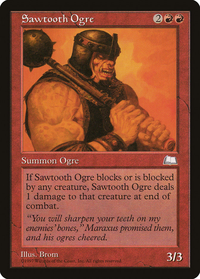 Sawtooth Ogre [Weatherlight] | Grognard Games