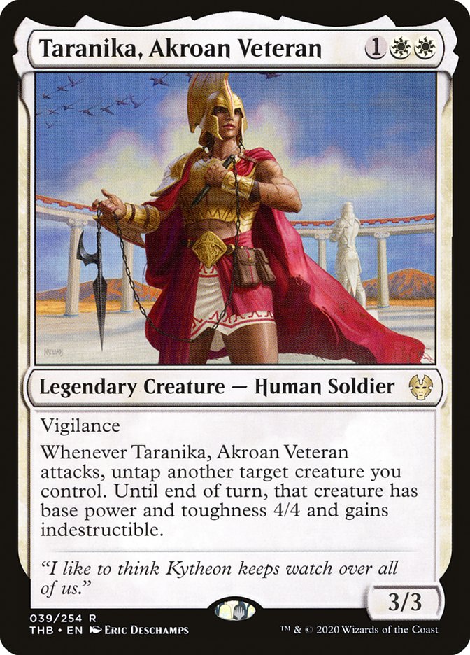 Taranika, Akroan Veteran [Theros Beyond Death] | Grognard Games