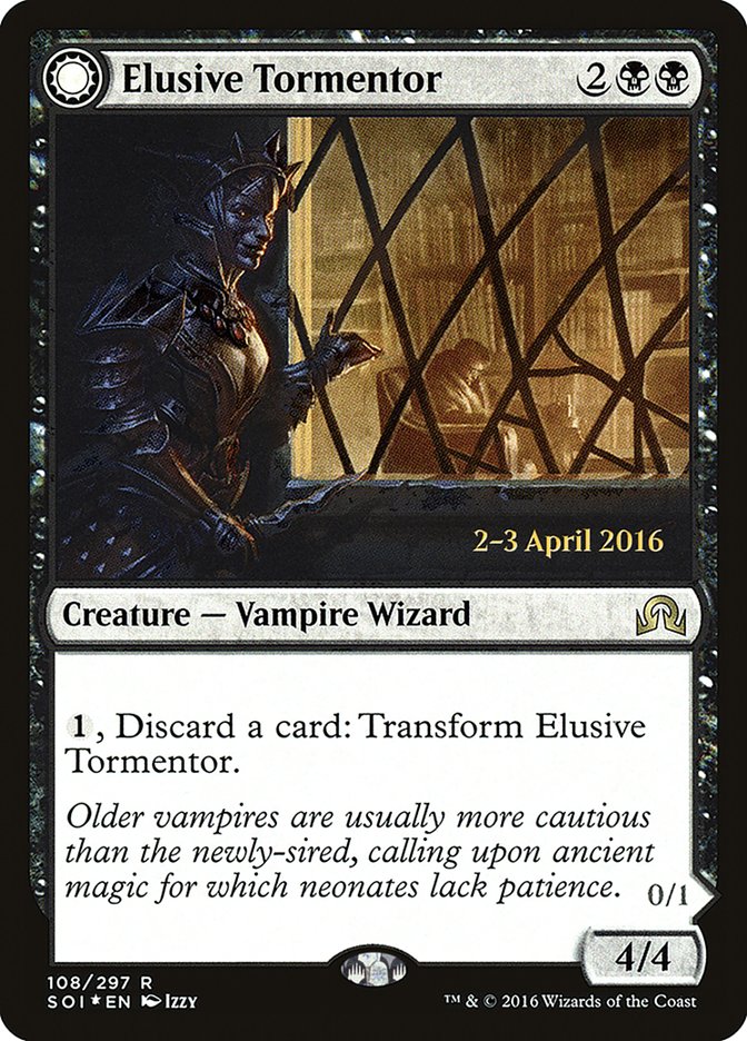 Elusive Tormentor // Insidious Mist [Shadows over Innistrad Prerelease Promos] | Grognard Games