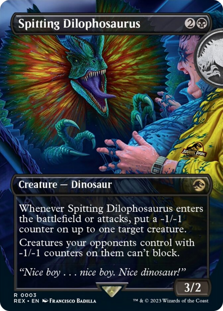 Spitting Dilophosaurus (Borderless) [Jurassic World Collection] | Grognard Games