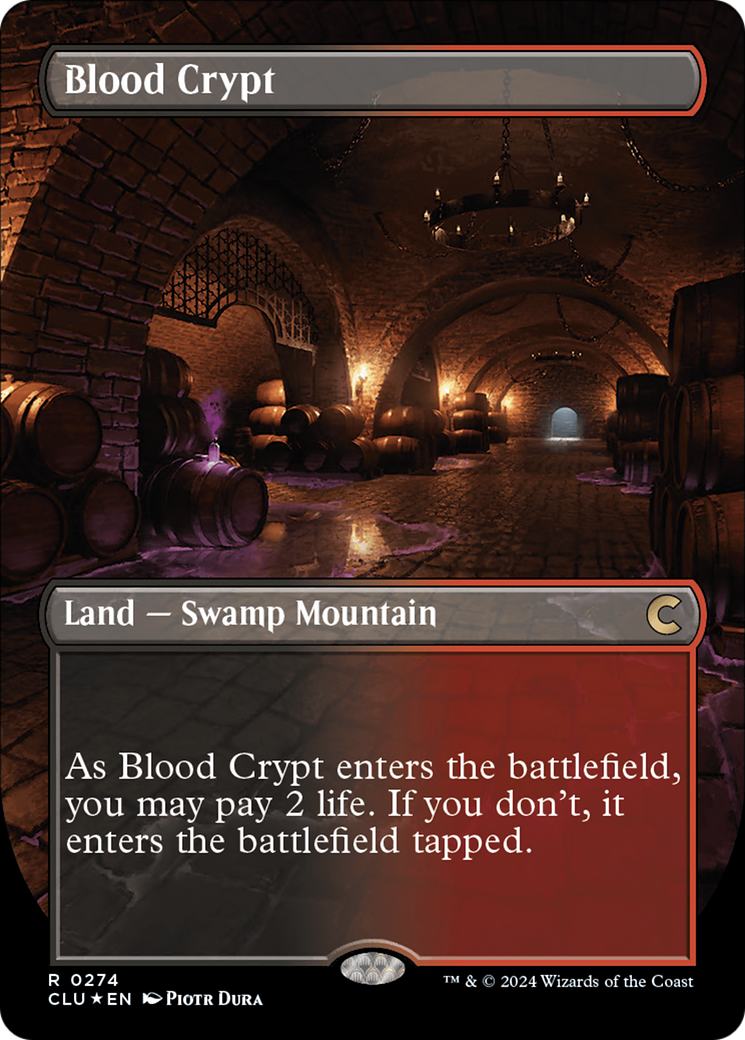 Blood Crypt (Borderless) [Ravnica: Clue Edition] | Grognard Games