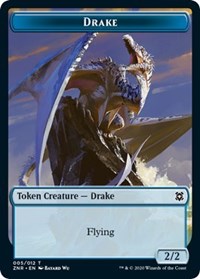 Drake // Goblin Construct Double-sided Token [Zendikar Rising Tokens] | Grognard Games