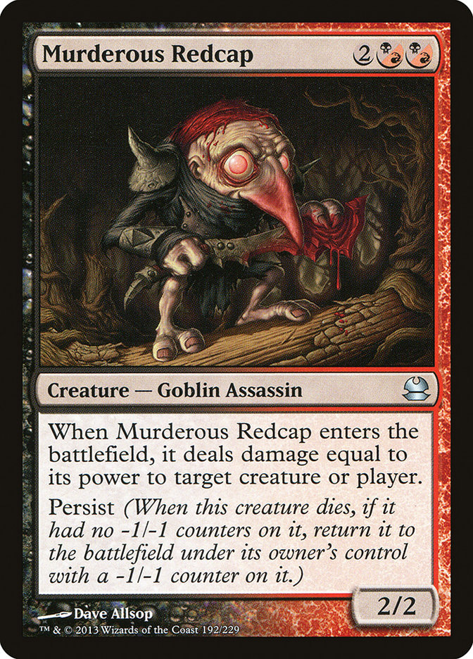 Murderous Redcap [Modern Masters] | Grognard Games