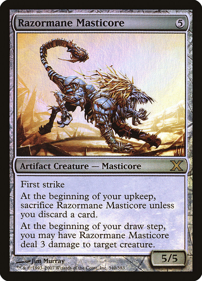 Razormane Masticore (Premium Foil) [Tenth Edition] | Grognard Games