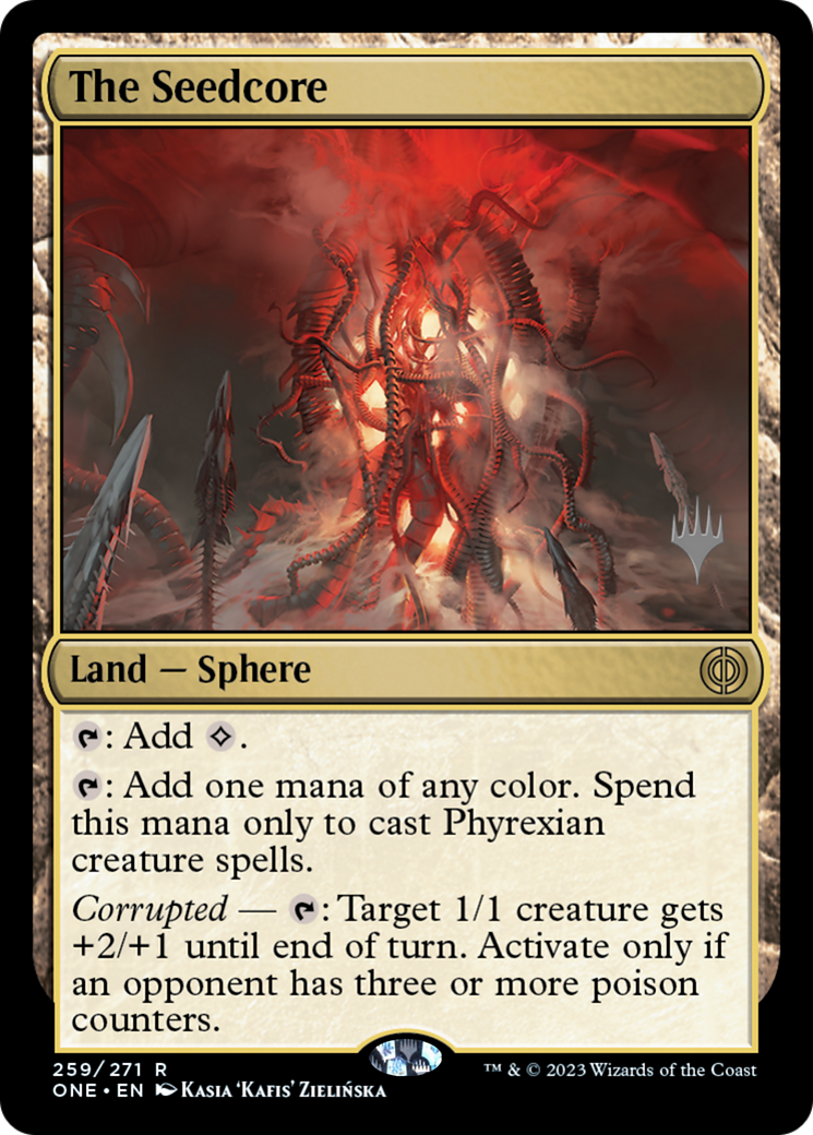 The Seedcore (Promo Pack) [Phyrexia: All Will Be One Promos] | Grognard Games