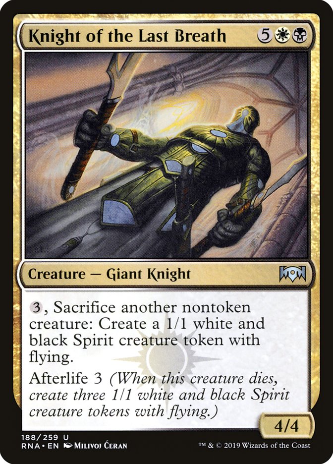 Knight of the Last Breath [Ravnica Allegiance] | Grognard Games