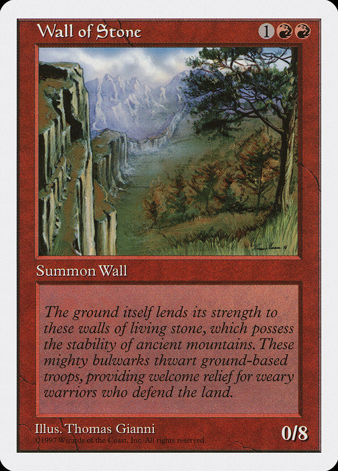 Wall of Stone [Fifth Edition] | Grognard Games