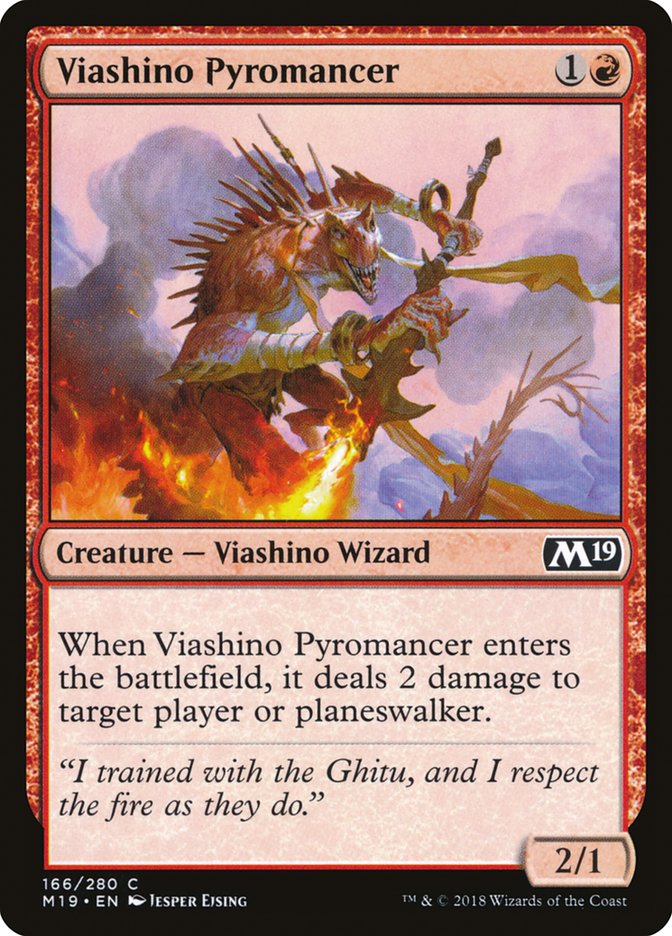 Viashino Pyromancer [Core Set 2019] | Grognard Games