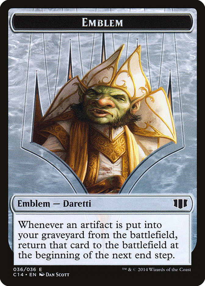 Daretti, Scrap Savant Emblem // Tuktuk the Returned Double-sided Token [Commander 2014 Tokens] | Grognard Games