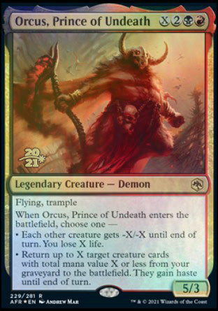 Orcus, Prince of Undeath [Dungeons & Dragons: Adventures in the Forgotten Realms Prerelease Promos] | Grognard Games