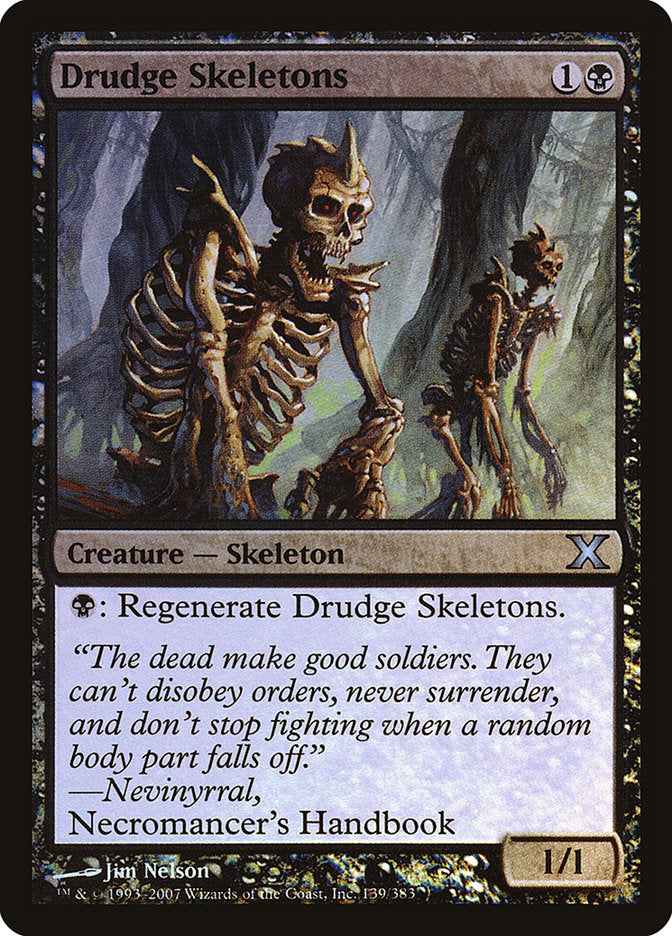 Drudge Skeletons (Premium Foil) [Tenth Edition] | Grognard Games