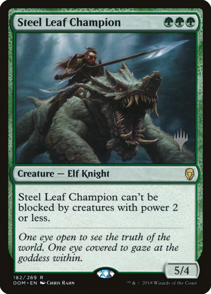 Steel Leaf Champion (Promo Pack) [Dominaria Promos] | Grognard Games