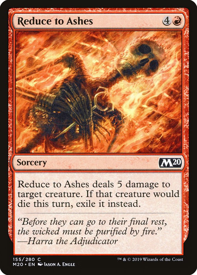 Reduce to Ashes [Core Set 2020] | Grognard Games