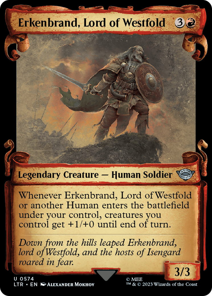 Erkenbrand, Lord of Westfold [The Lord of the Rings: Tales of Middle-Earth Showcase Scrolls] | Grognard Games