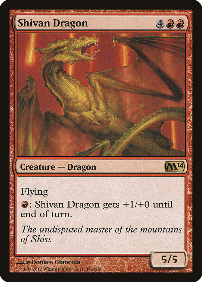 Shivan Dragon [Magic 2014] | Grognard Games