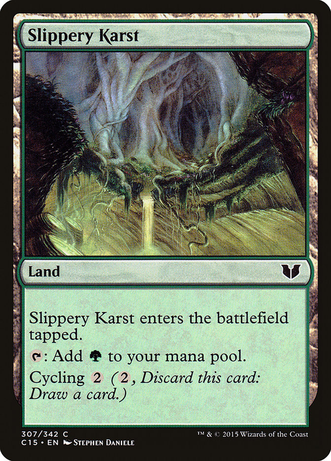 Slippery Karst [Commander 2015] | Grognard Games