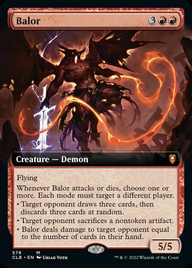 Balor (Extended Art) [Commander Legends: Battle for Baldur's Gate] | Grognard Games