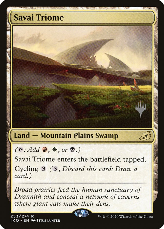 Savai Triome (Promo Pack) [Ikoria: Lair of Behemoths Promos] | Grognard Games