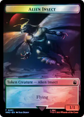 Alien // Alien Insect Double-Sided Token (Surge Foil) [Doctor Who Tokens] | Grognard Games