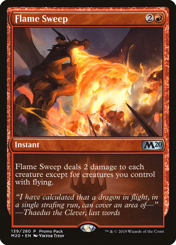 Flame Sweep (Promo Pack) [Core Set 2020 Promos] | Grognard Games